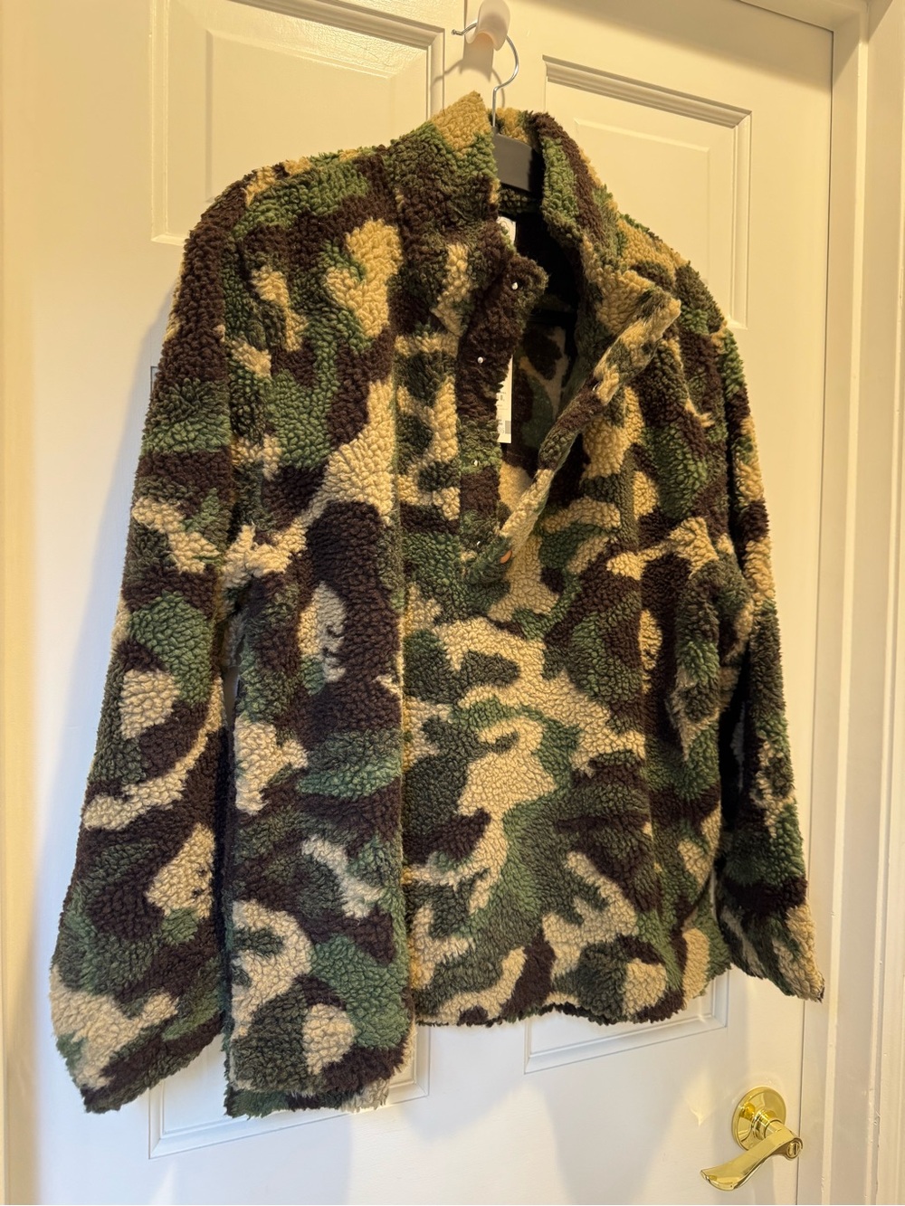 Women’s/ junior’s Camouflage Sherpa Jacket - Green Camo